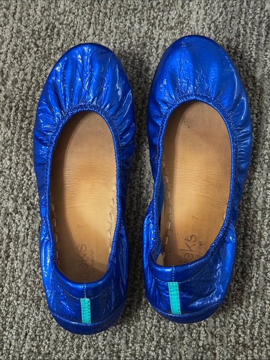 Tieks Shoes - Tieks Metallic Royal Blue Ballet Flats